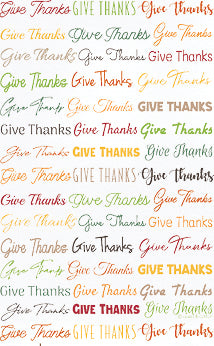 Give thanks, Hand Towel