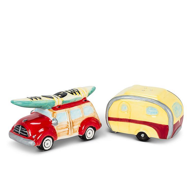 Woody Car & Camper Salt & Pepper