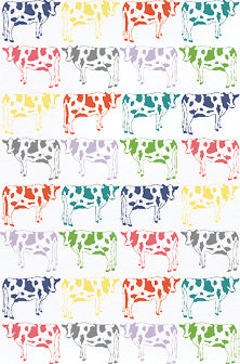 Multi colored cows, Hand Towel