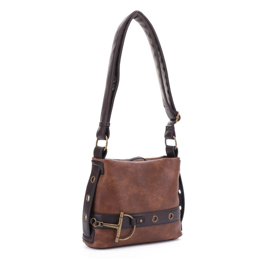 The Anna Coffee crossbody Liz Soto Handbag