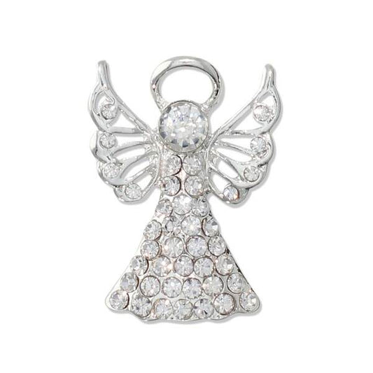 Crystal Angel Pin