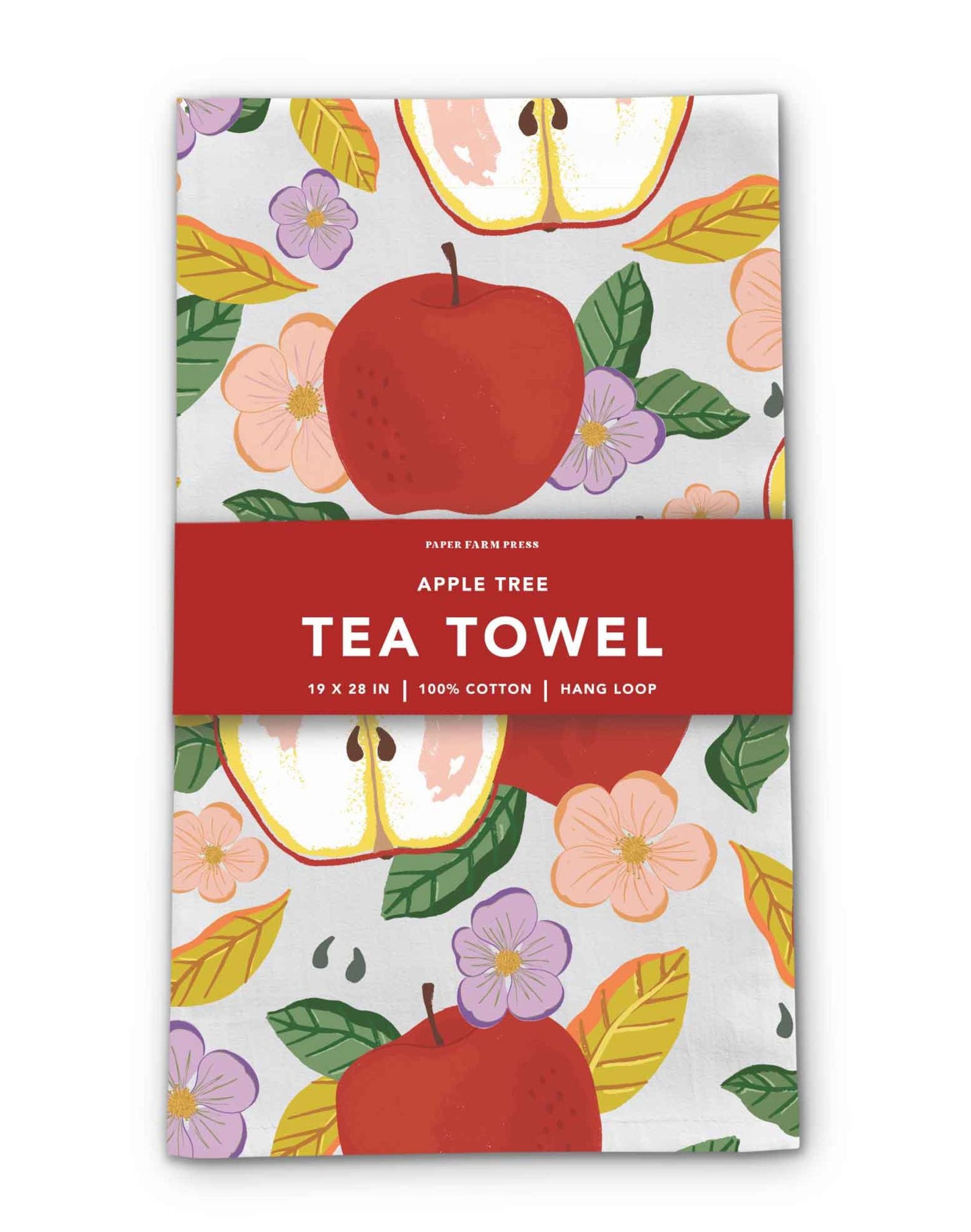 Apple tree tea towel