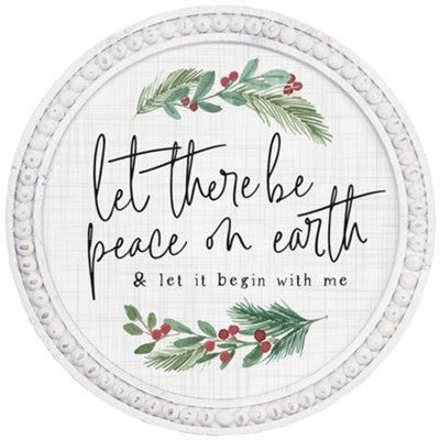 Let there be peace wall decor