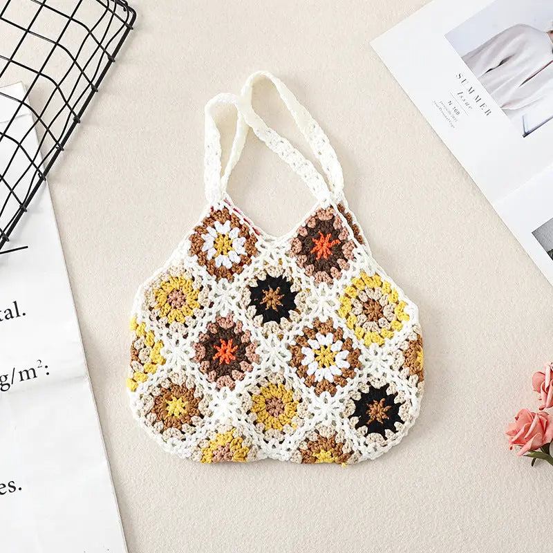 Bohemian Handmade Crochet Bag - Exquisite Handcrafted Handbag