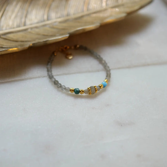 Bracelet Disha Labradorite and Apatite