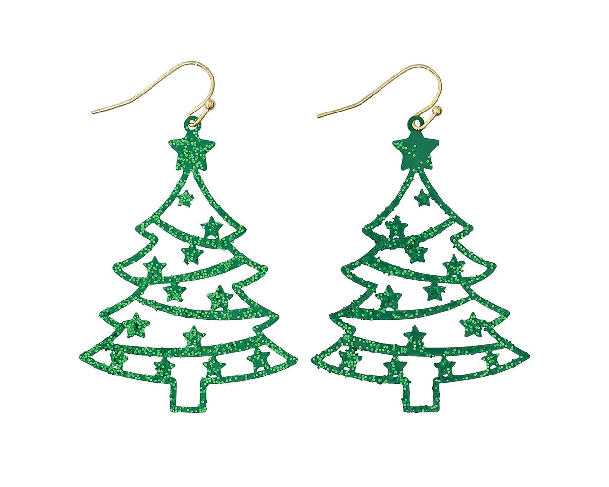 Christmas Tree with Star Earrings