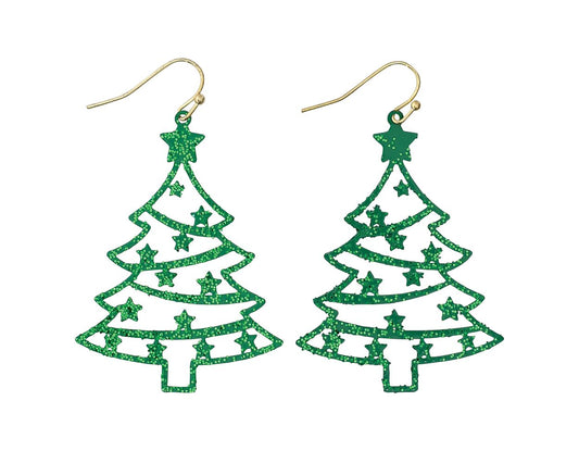 Christmas Tree with Star Earrings