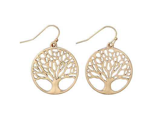 Polished gold tree of life