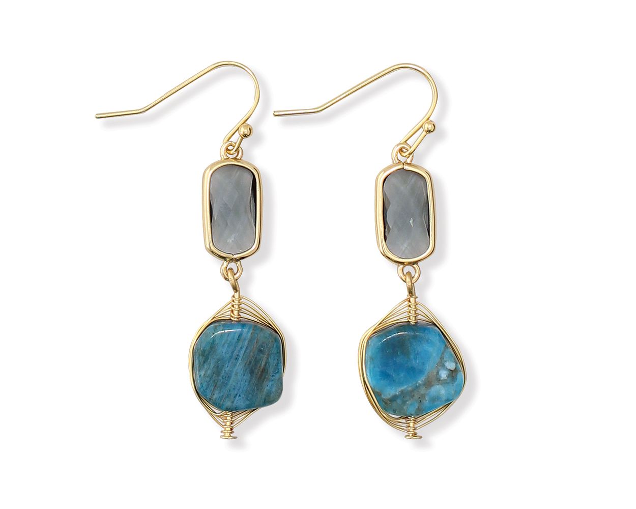 Agate And Gold Drops