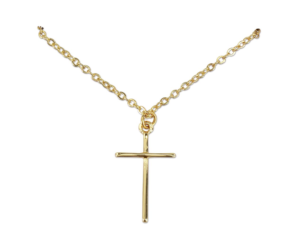 Classic Gold Cross Necklace