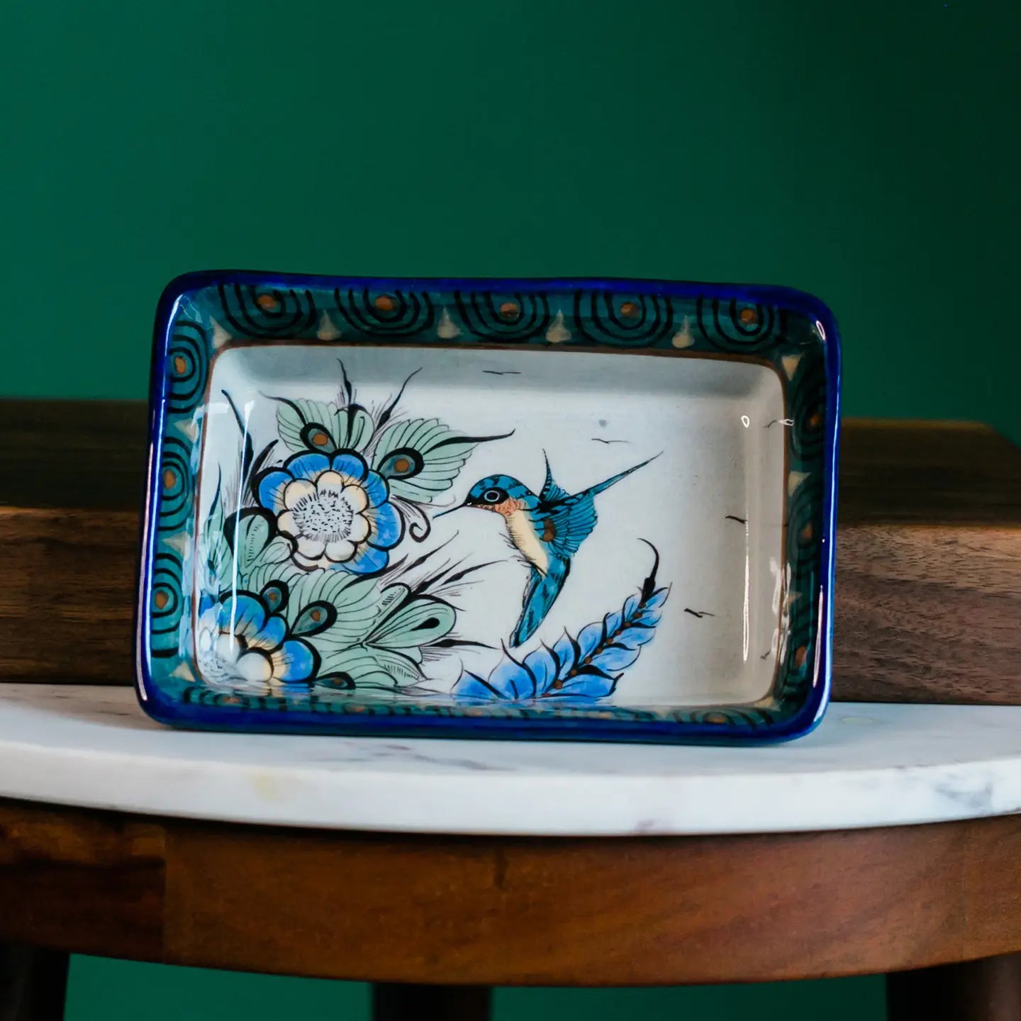 Wild Bird Rectangle Dish