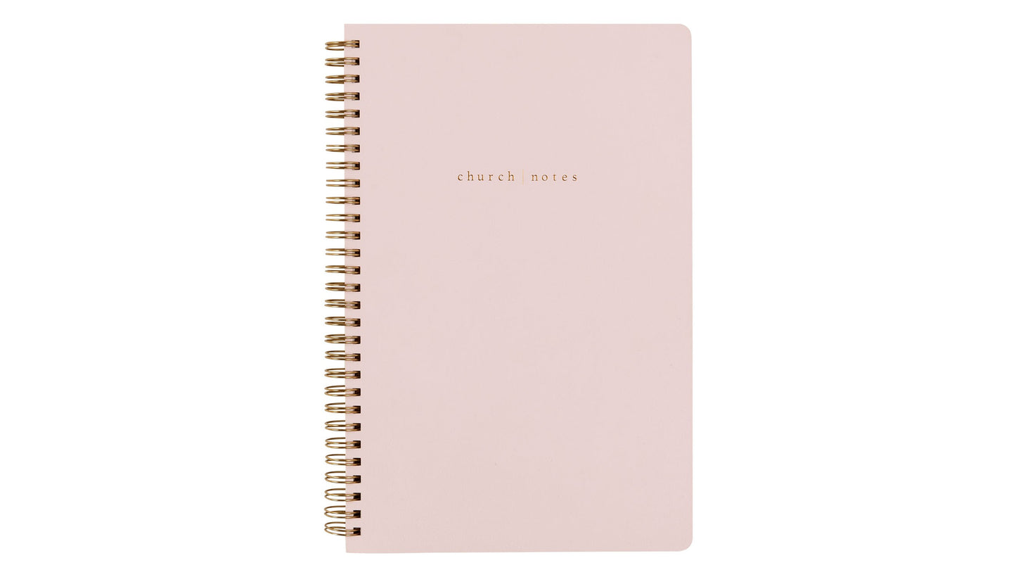 Church notebook - blush pink