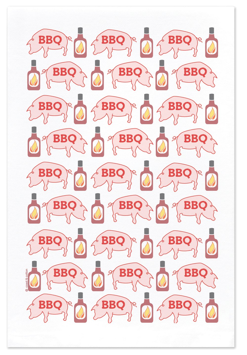 BBQ Pigs, Hand Towel