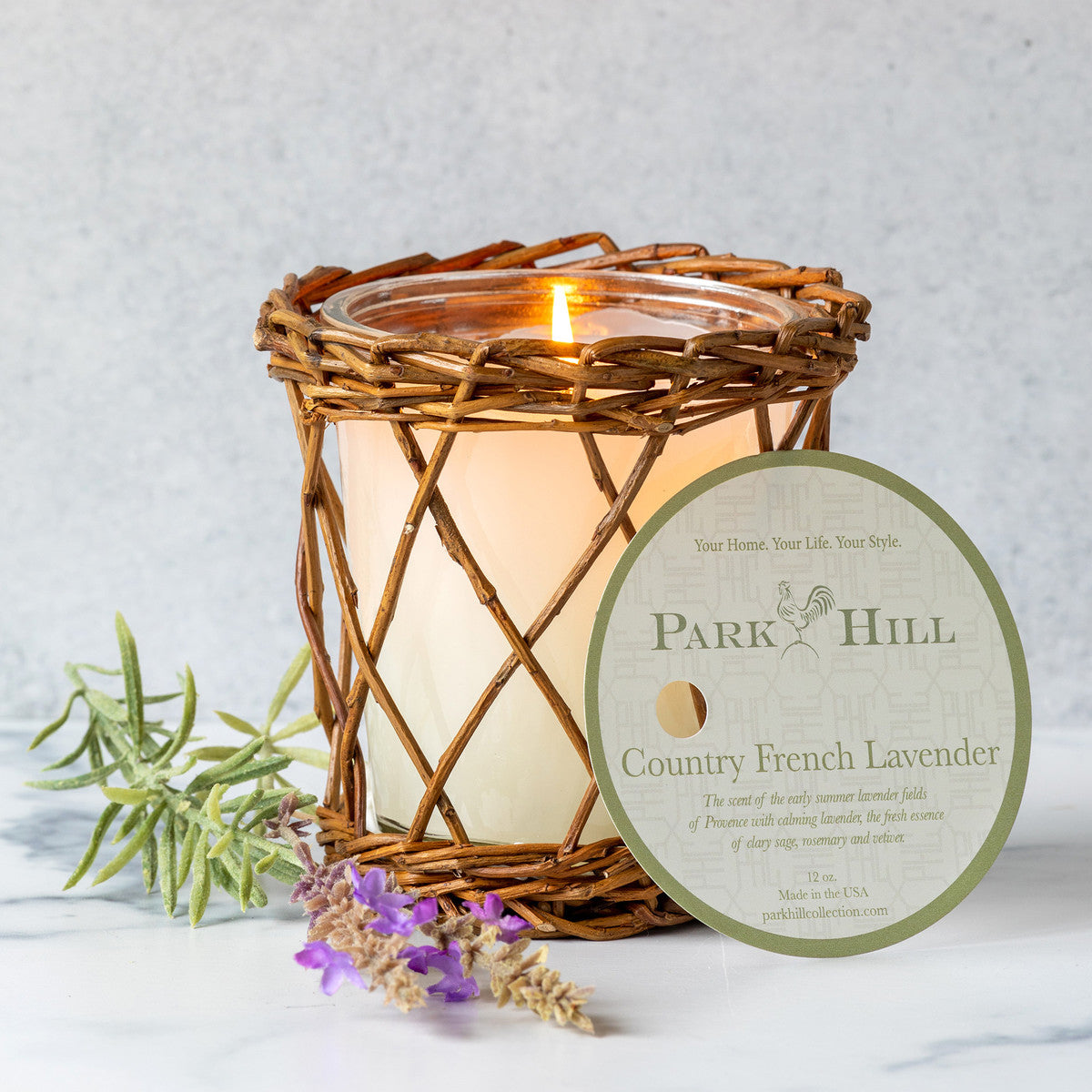 Country French Lavender Candle