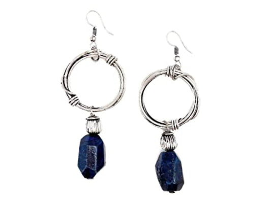 Anju-Banjara Earrings - Lapis