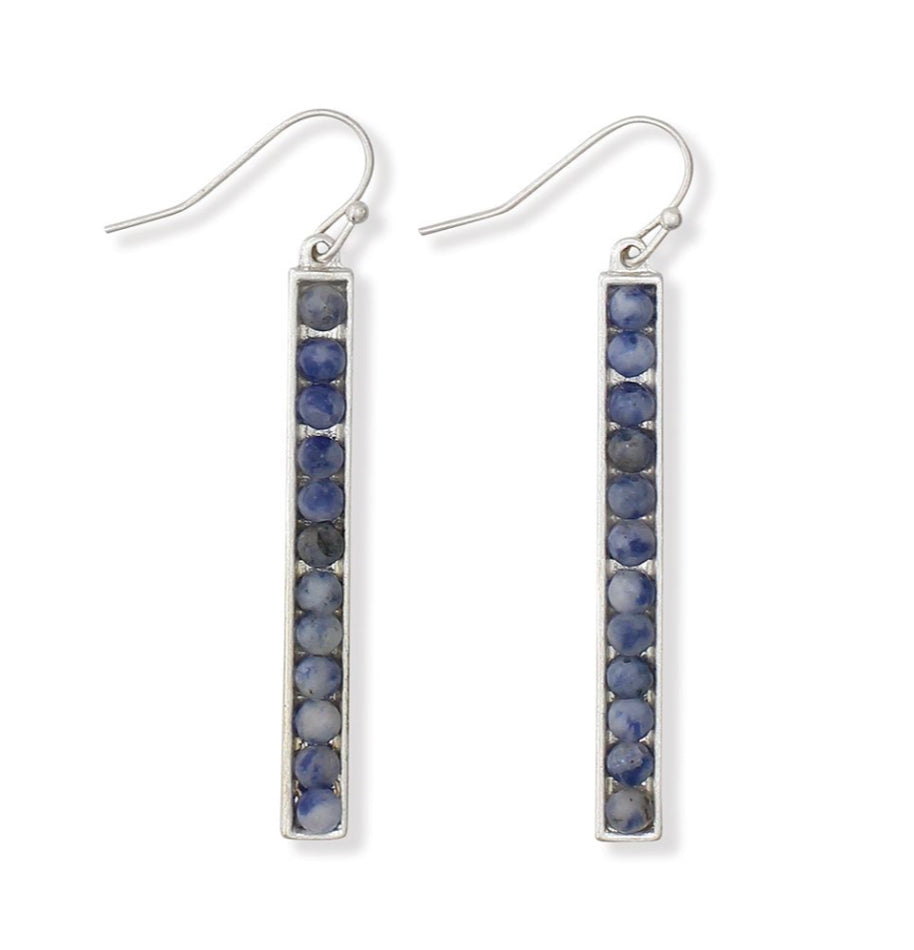 Blue Bar Elongated Sodalite Stone