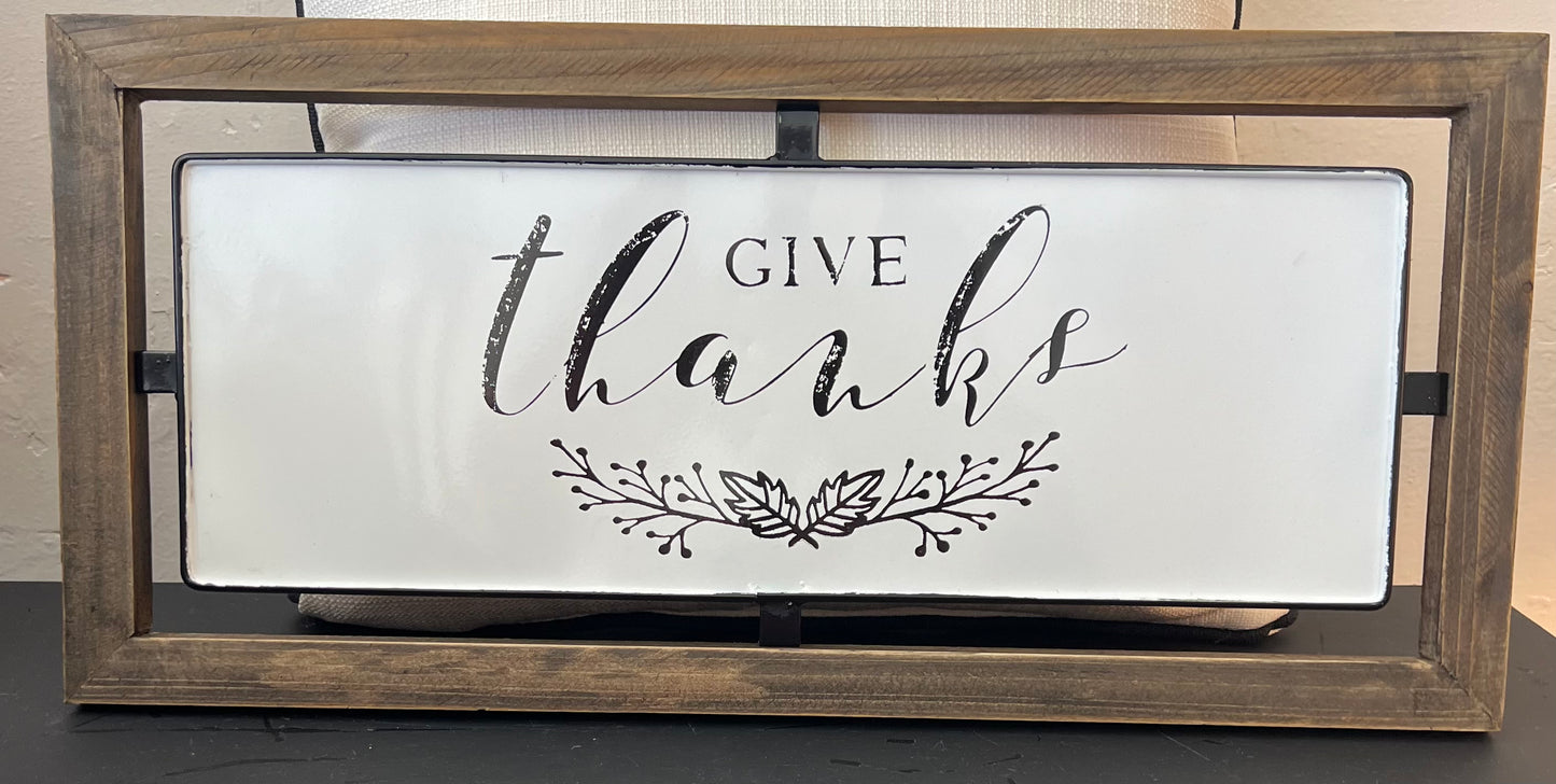 Give Thanks Sign