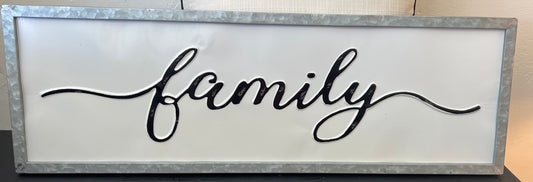 Family Metal Sign