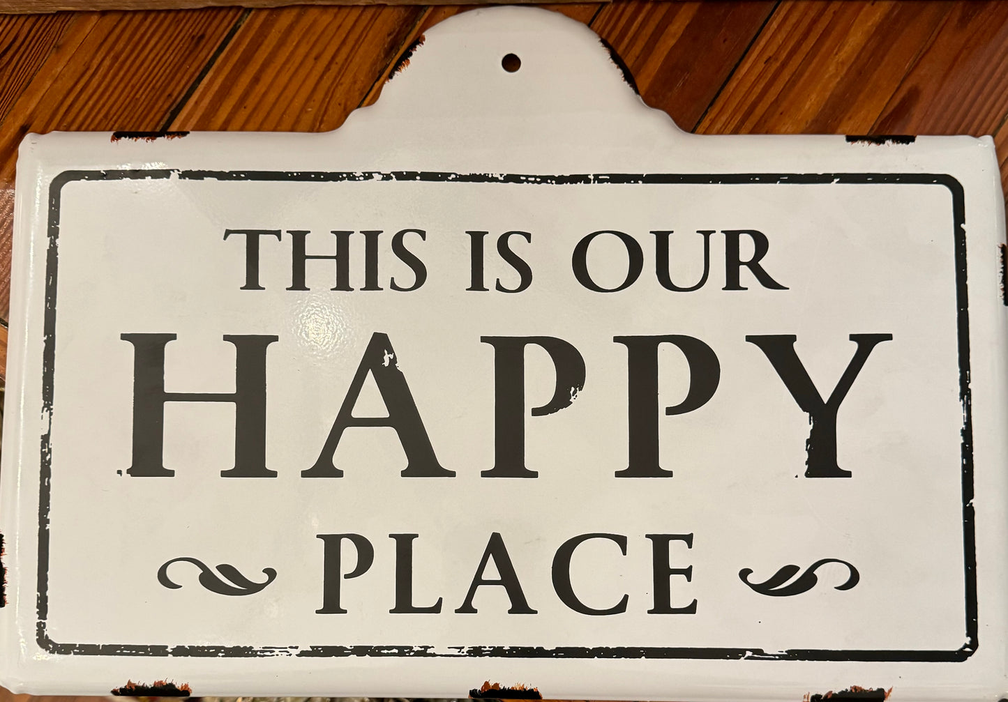 This is Our Happy Place sign