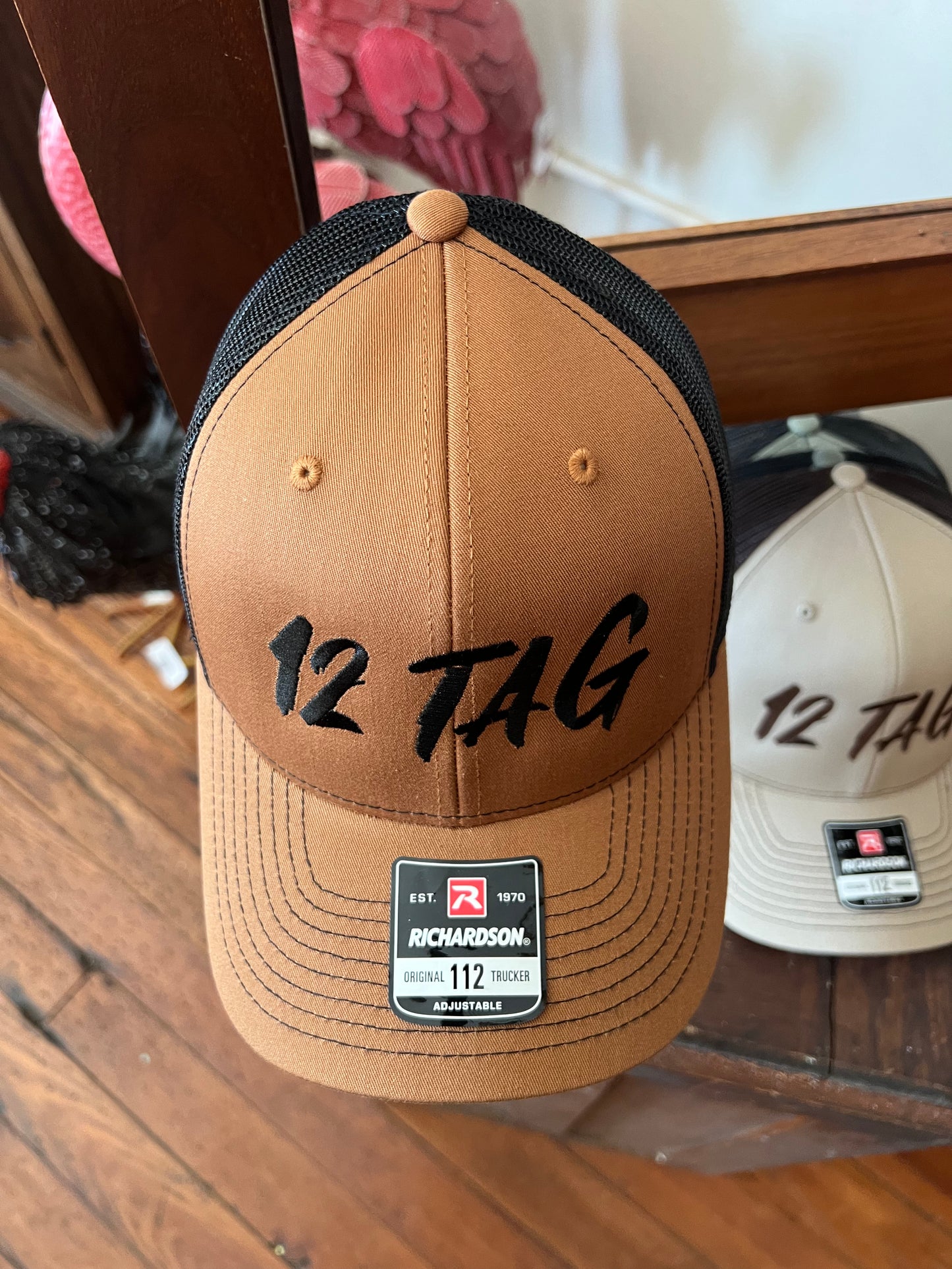 12 tag custom hats