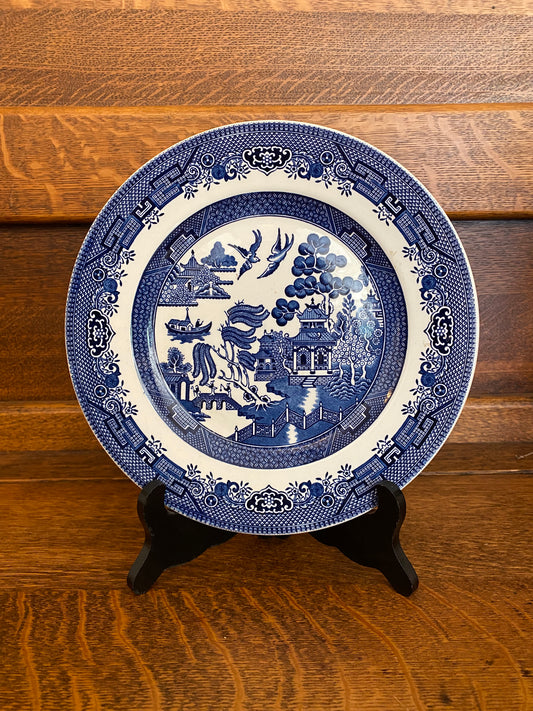 Churchill Blue Willow Plate