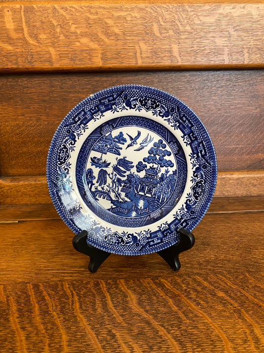 Church hill Blue Willow Plate (small)