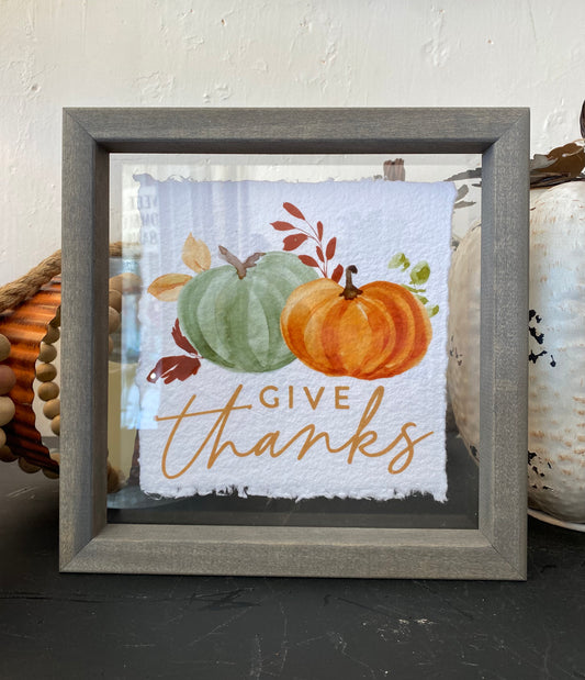 Give thanks Fall Decor