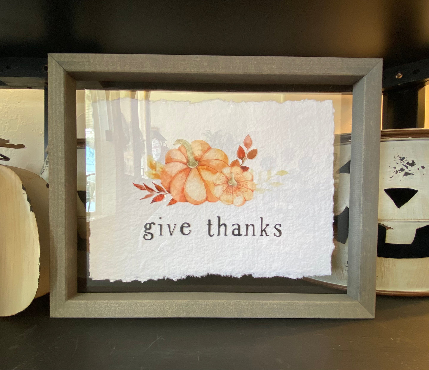 Give Thanks Framed