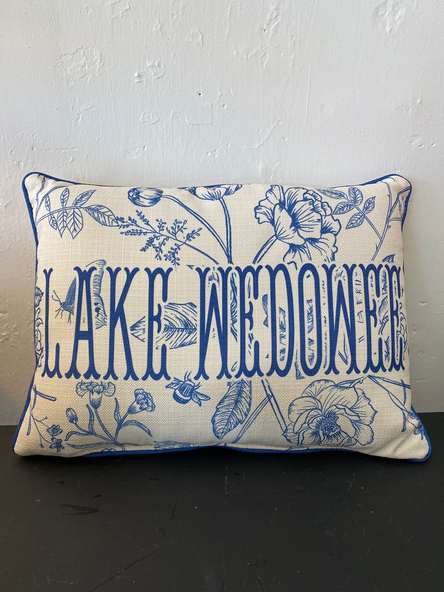 Blue Victorian Hometown Pillow Lake Wedowee