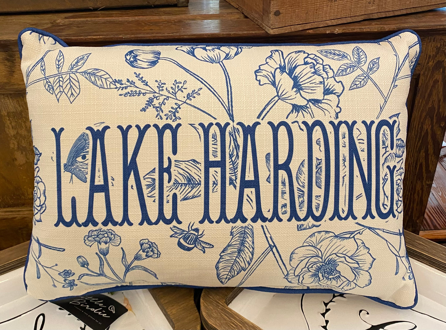 Blue Victorian Lake Harding Pillow - Pillow