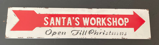 Santas Workshop sign