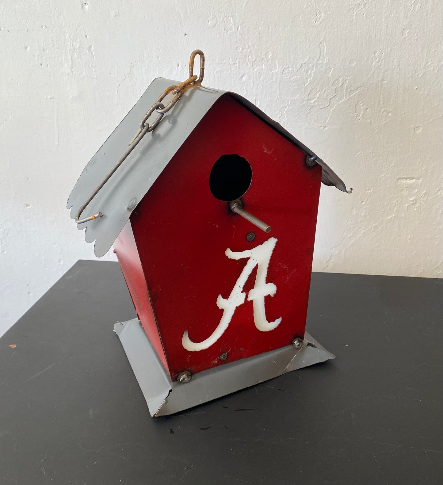 Alabama Roll tide Themed Bird house