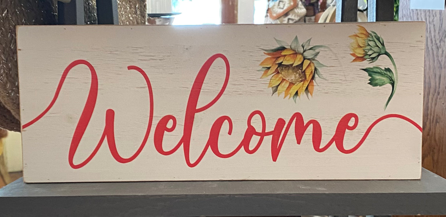 Welcome sign