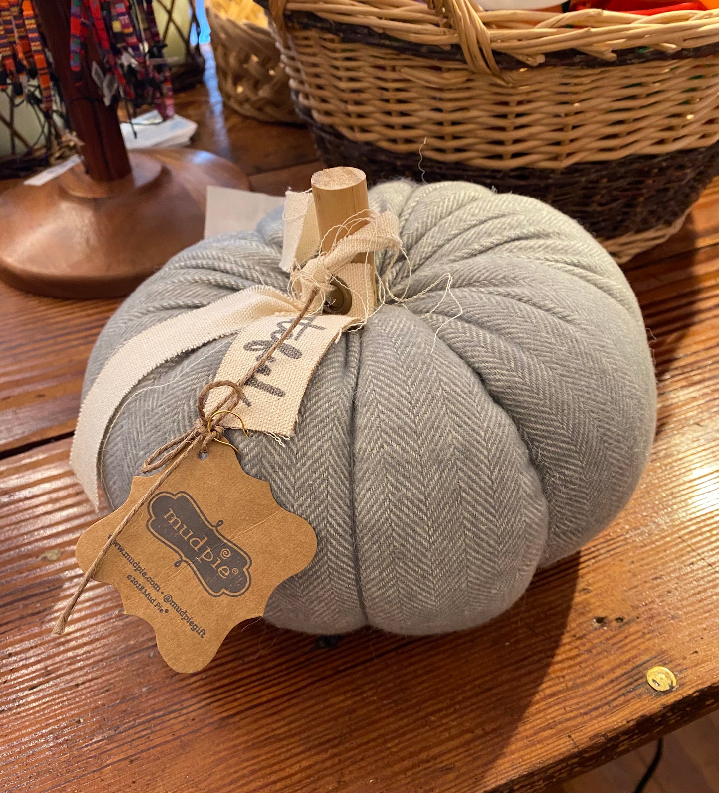 Small Grey Cotton Pumkin