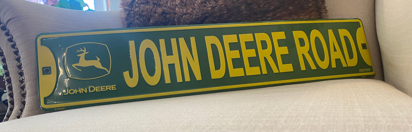 John Deere road sign