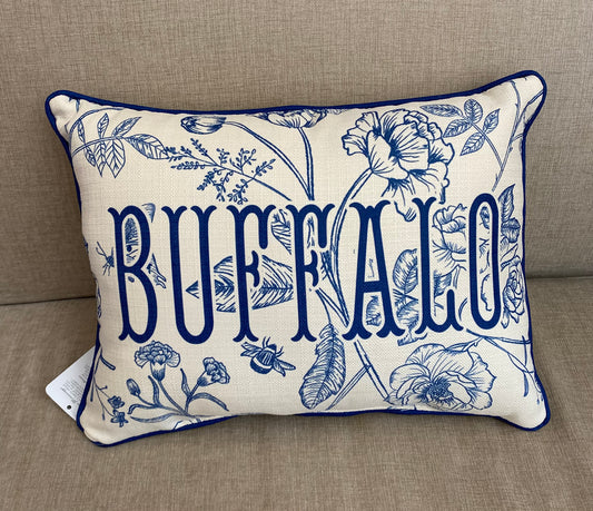 Victoria Blue Buffalo Pillows