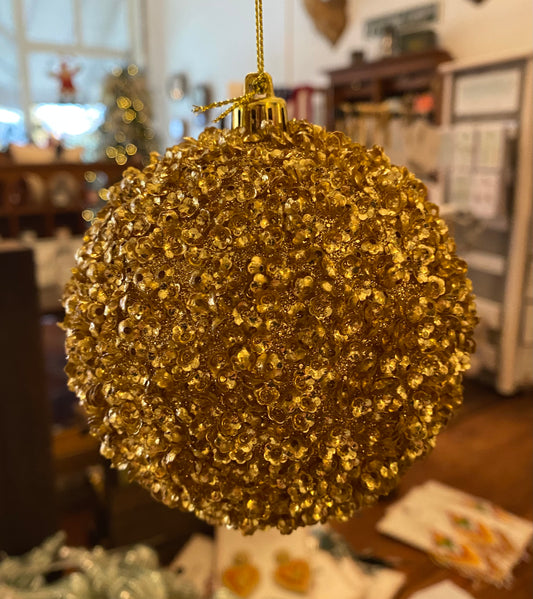 Golden Flaked Ornament