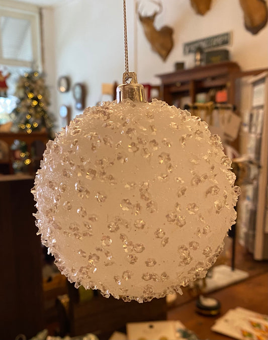 white Flaked Ornament