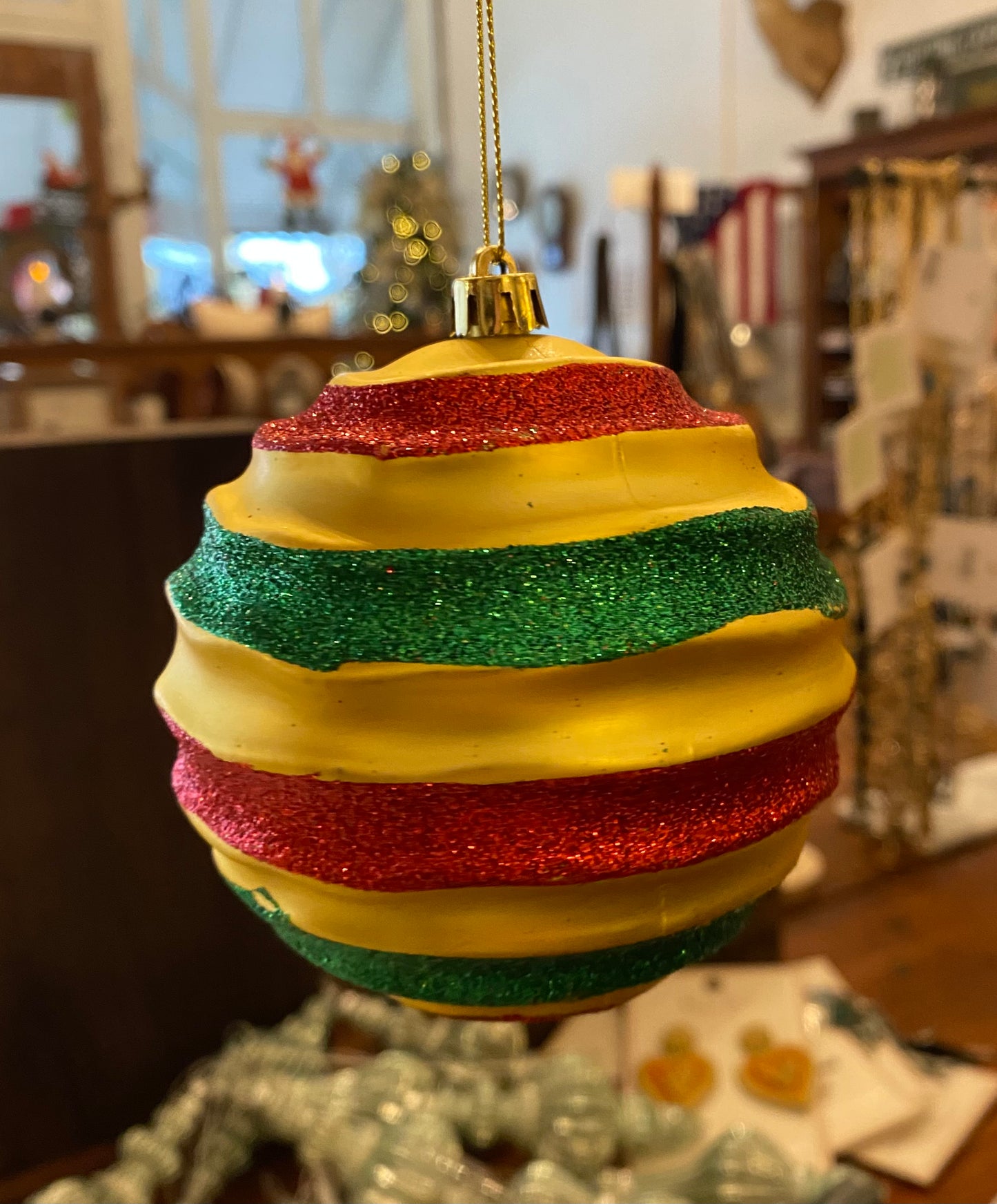 Plastic red and yellow Ball/Ornament