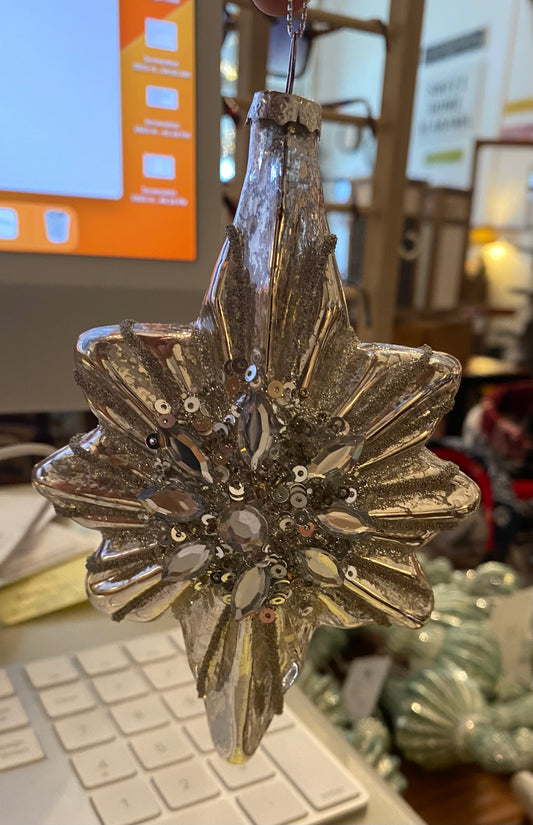 silver star ornament