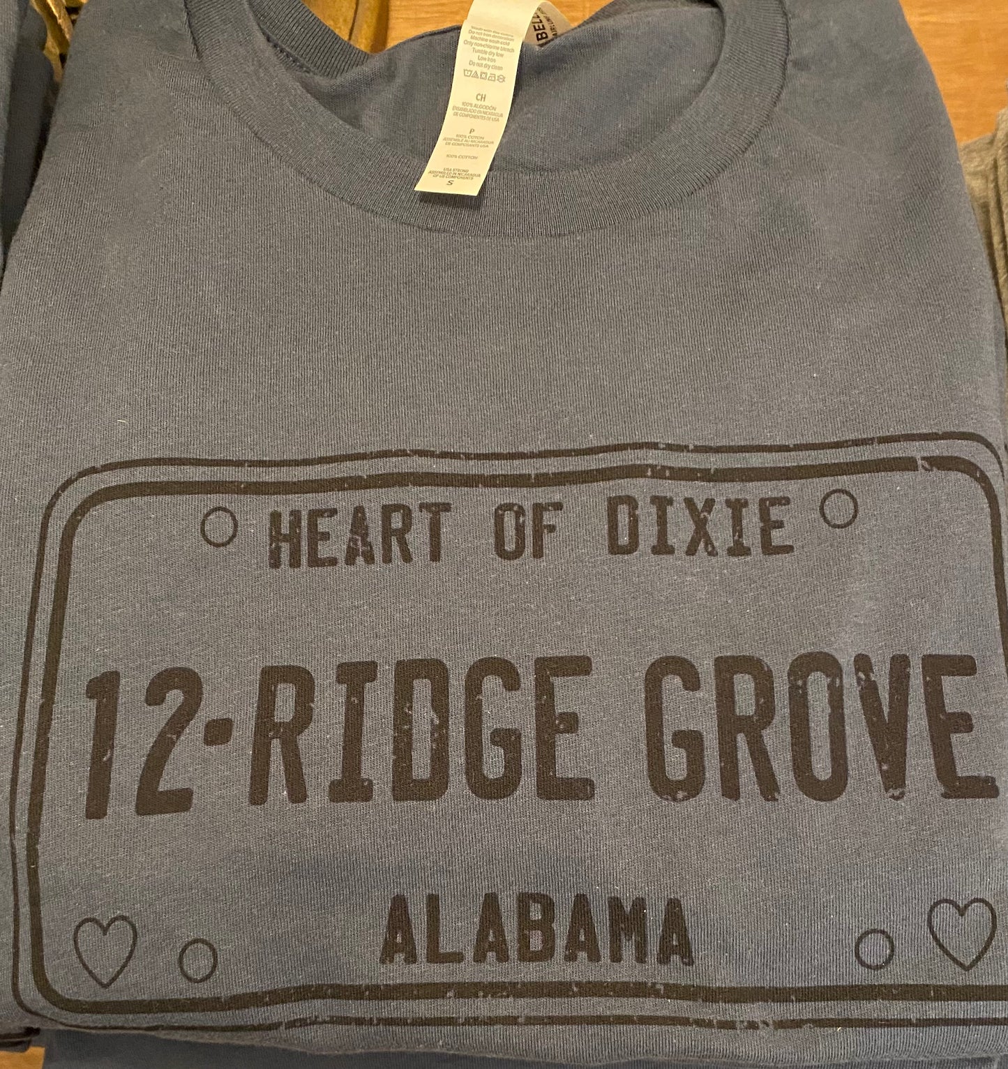 Navy Blue 12 tag Ridge Grove Al, long sleeve T-shirt