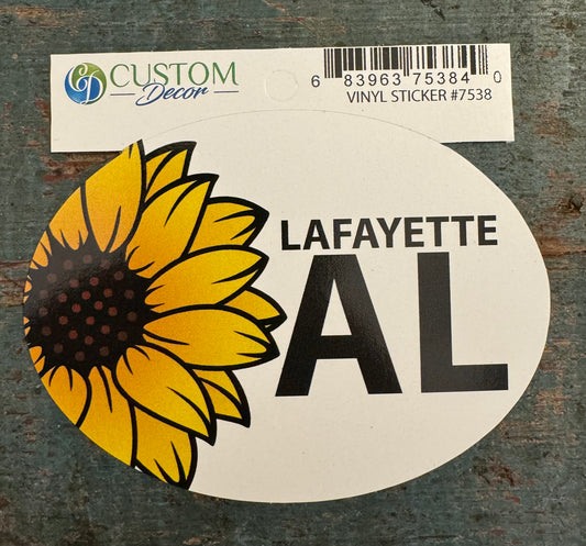 Sunflower LaFayette Al -Vinyl Stickers