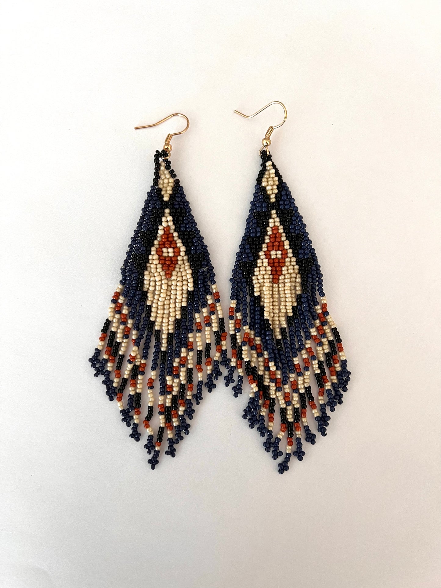 Weave of time beaded Earrings