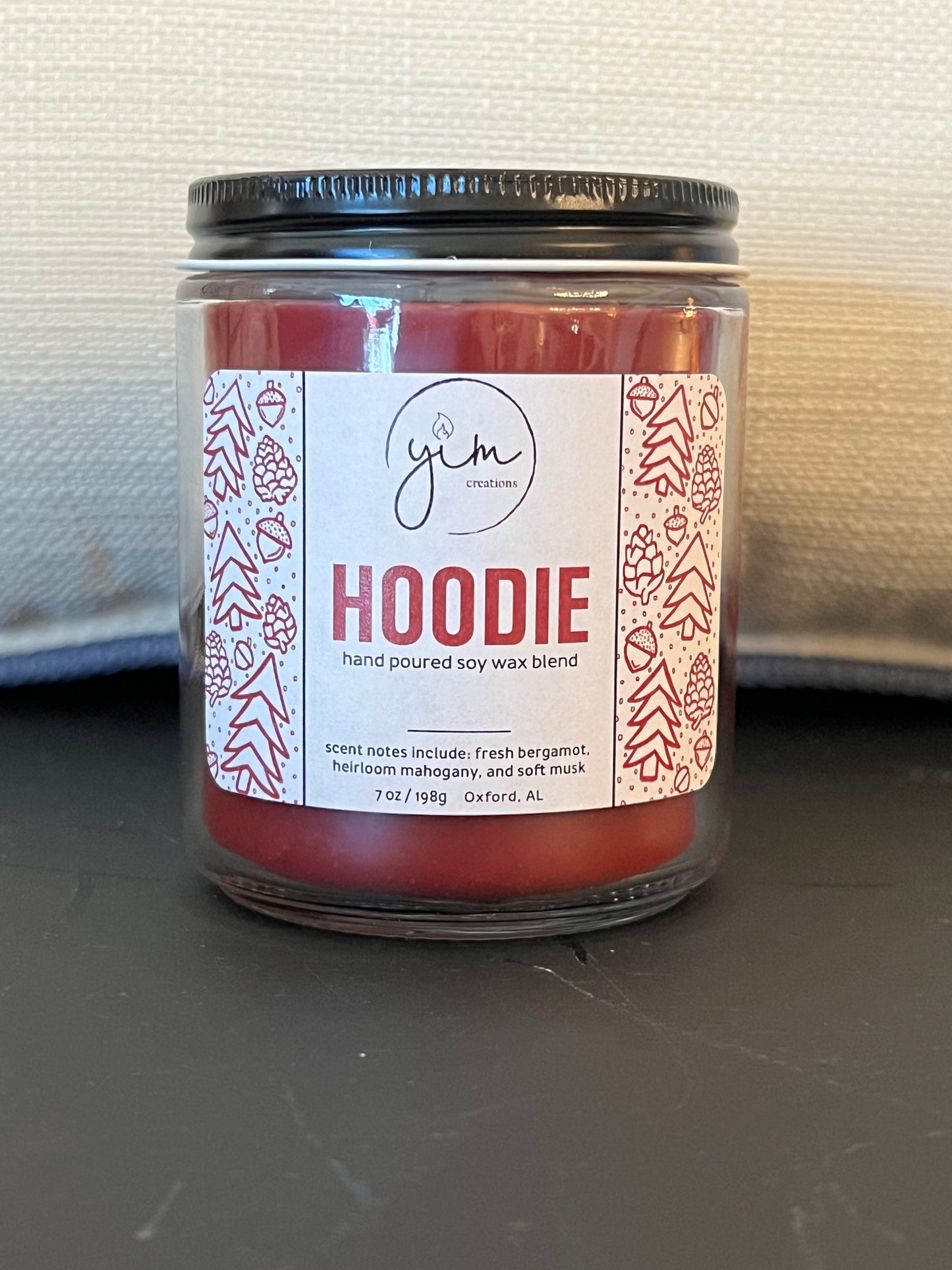 Hoodie Candle-  Yim Creations