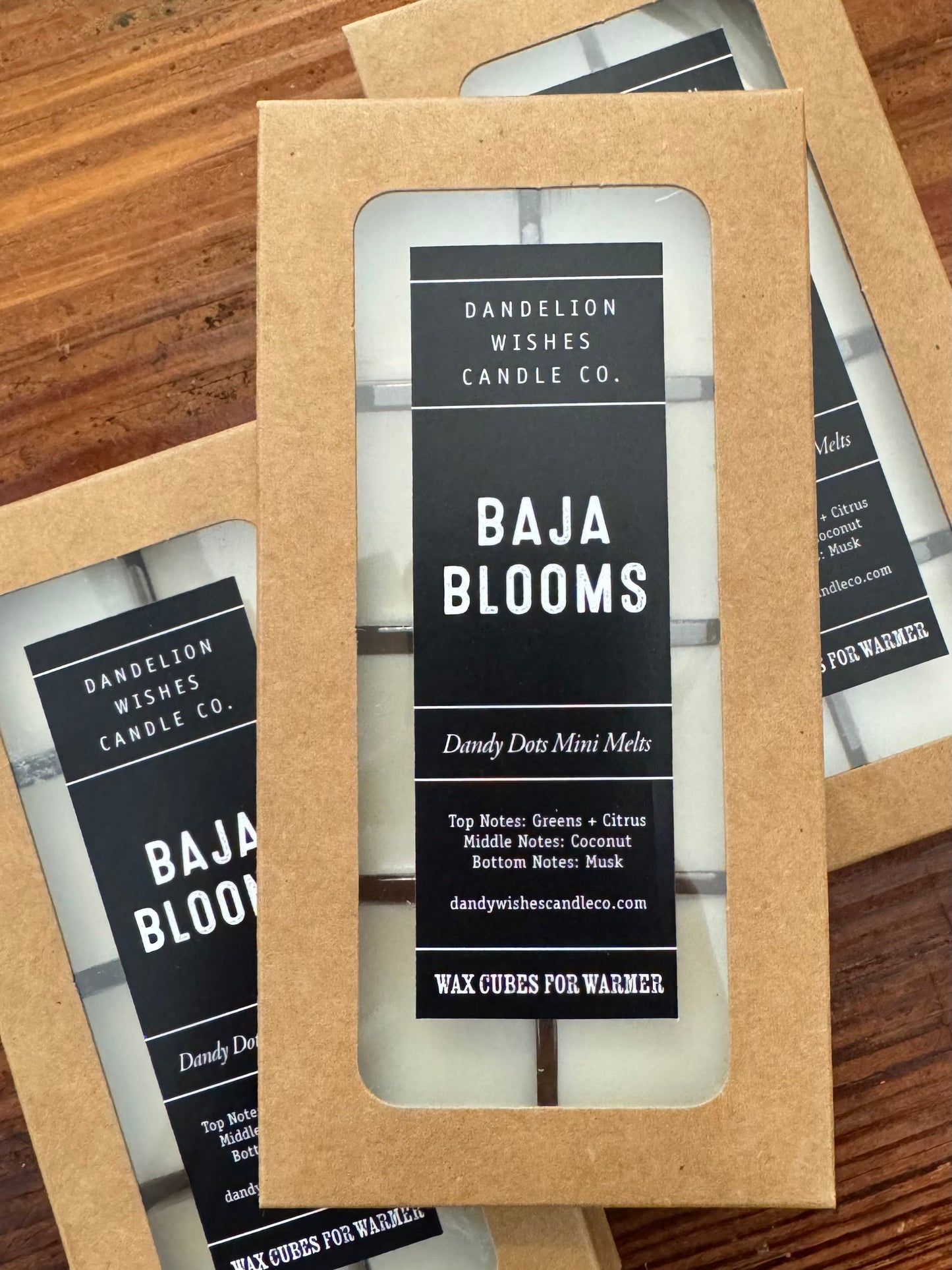 8 Cube Pure Soy Mini Melts - NEW Baja Blooms