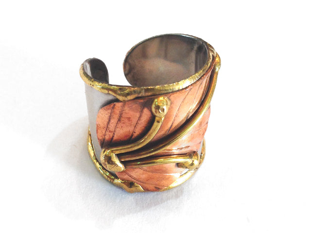 Mixed Metal Cuff Rings