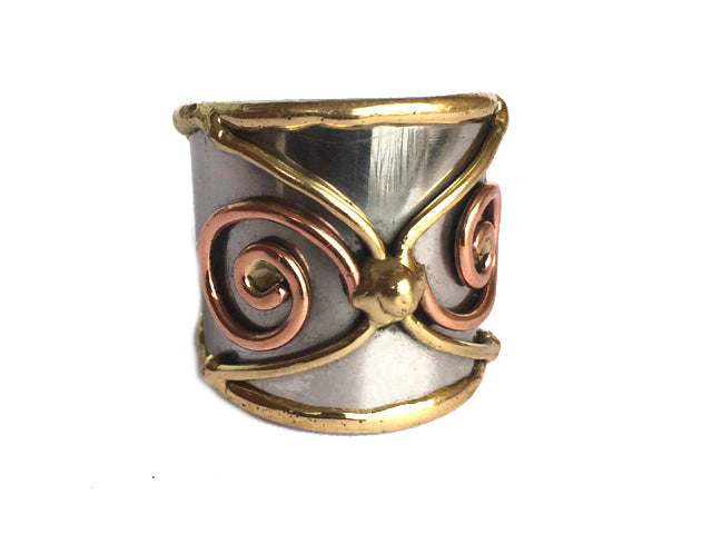 Mixed Metal Cuff Rings