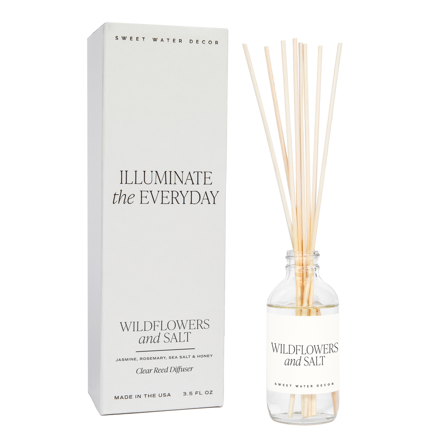 Wildflowers and Salt Clear Reed Diffuser