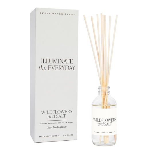 Wildflowers and Salt Clear Reed Diffuser