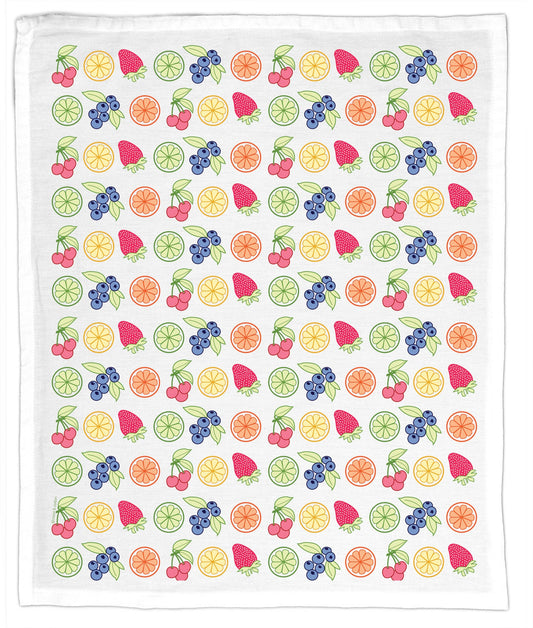 Sliced fruit Tea towel